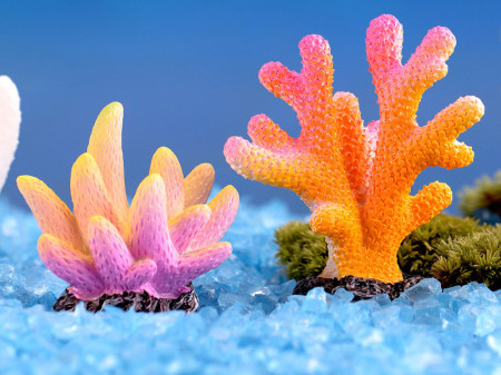 Phụ kiện trang trí bể cá, tiểu cảnh, chậu cây mô hình san hô